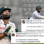 Pakistan Cricket in Crisis: Bangladesh Clinches Historic 2-0 Series Whitewash